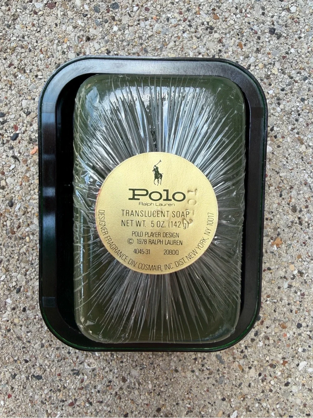 Vintage Polo Ralph Lauren Green Translucent Soap Original Green Soap Dish 5 oz